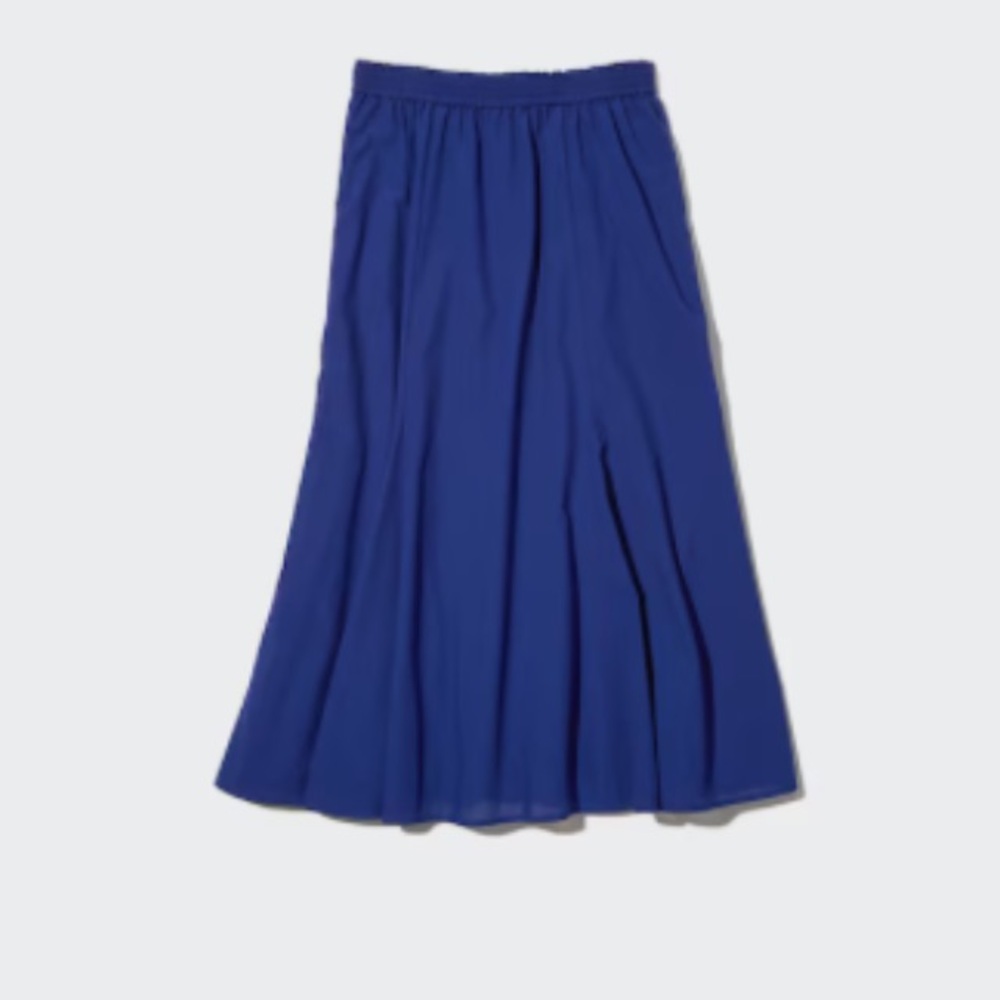 Uniqlo Mermaid Long Skirt – Royal Blue – Flowy – Size S – Excellent Condition